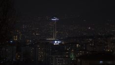 Atakule’nin ışıkları söndürüldü