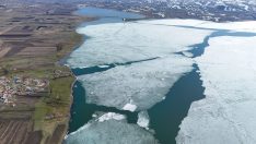 Çıldır’da baharın gelişi dronla görüntülendi
