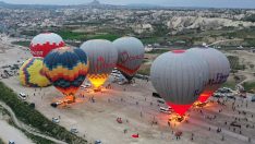 Kapadokya’da balon turları ertelendi