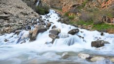 Kar eridi, yağışlar arttı… Kanispi Şelalesi coştu