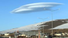 Mercek bulutu görenleri hayran bıraktı