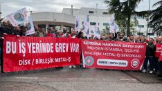 Mersen işçileri greve çıktı