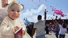 Minik Mihra için mutluluğa balon uçurdular