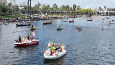 Portakal Çiçeği Karnavalı’nda su korteji yapıldı