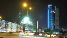 Bursaspor’un kaldığı otelin önünde havai fişek atan yedi taraftar serbest