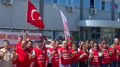 Purmo işçileri greve başladı