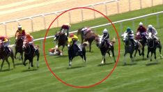 75. Yıl Hipodromu’nda şok anlar: Maiden yarışında büyük kaza