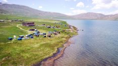 Karın eridiği Balık Gölü’nde turizm sezonu açıldı