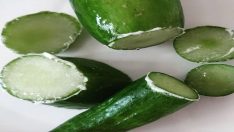 Kırışıklığı yok edin: Salatalık köpüğü