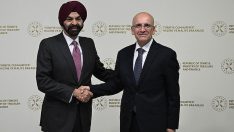 Şimşek, Dünya Bankası Grubu Başkanı Banga ile görüştü