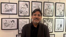 Ressam ve illüstratör Yüksel Akman’ın “Siyah ve Beyaz Nostaljik” sergisi açıldı