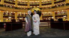 Emine Erdoğan, Japonya Veliaht Prensesi Akishino ile bir araya geldi