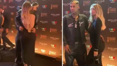 Wanda Nara herkesin önünde L-Gante ile sarılıp öpüştü