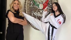 CANAN CEYLAN’DAN GENÇ TEKVANDOCU AZRA ÇAĞLAR’A DESTEK